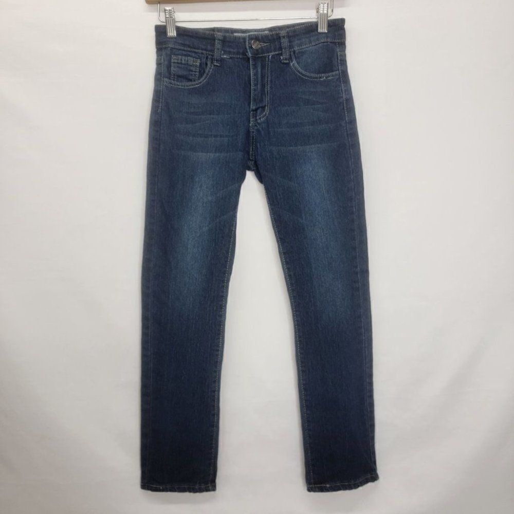 𝅺BLUE Rag Dark Wash Straight Leg - Picture 4 of 11